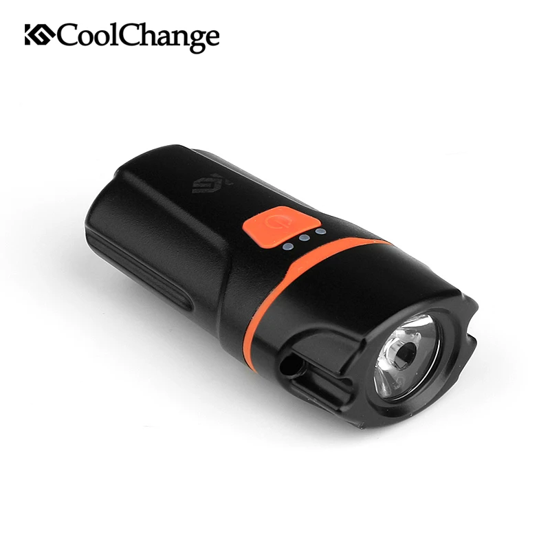 Perfect CoolChange Waterproof Bike Light USB Rechargeable Cycling Light T6 LED Warning Flashlight Battery 1200mAh 6 Modes Bicycle Light 0