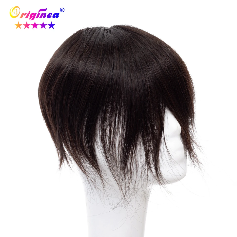 Originea Human Hair Toupee for Men Lace Net Base Hair Length 15 cm 100% Human Hair Toupee Replacement System Natural Black Color hair toupet man human hair toupee hair system toupee brazilian hair replacement system men hair toupee lace hair replacement for men mens toupee hair topper