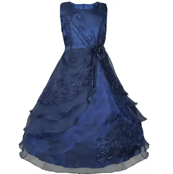 Enfants De Mariage Partie de Robe Age 10 11 12 13 14 adolescent Filles D\u0027été Fleur Princesse Robes De Bal Robes Enfants Filles vêtements