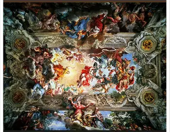 

3d photo wallpaper 3d ceiling wallpaper murals Honor ou shigu temple frescoes ceiling murals room
