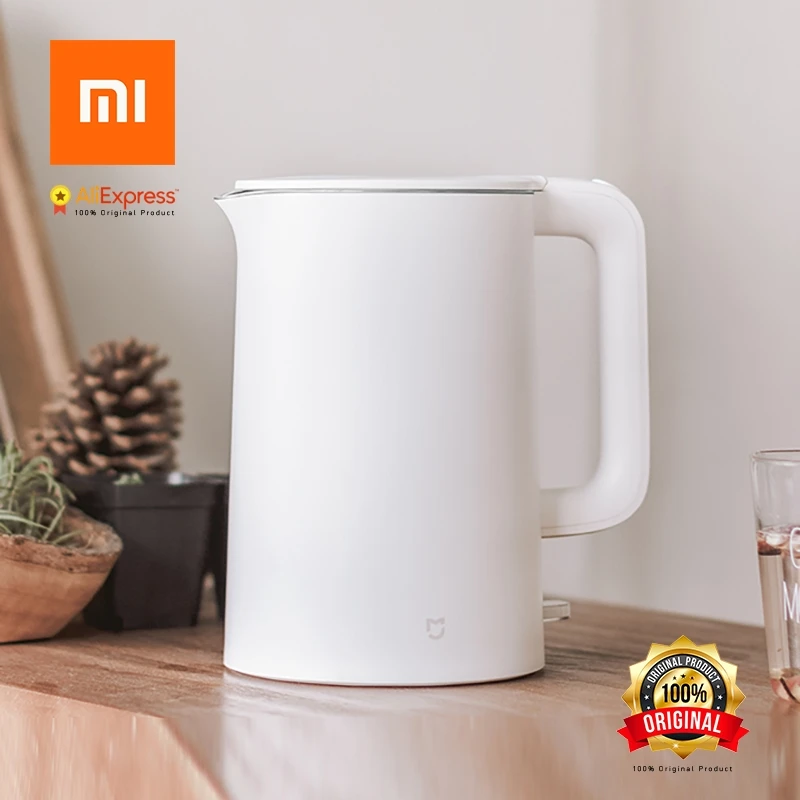 Электрический чайник Xiaomi Mijia быстро закипающий из нержавеющей стали самовар