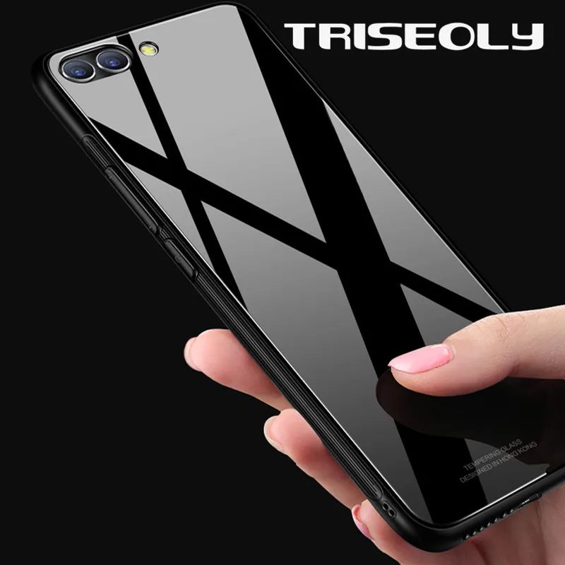 Зеркальный стеклянный чехол TRISEOLY для Huawei P10 Plus P8 Lite 2017 Nova 3 3i 2s Mate 10 Pro Honor 8X 9 7C 7A Y5 Y6 Y7