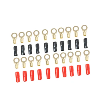 

10 Pairs 8 AWG Power Ground Wire Connectors Assortment Crimp Ring Terminals