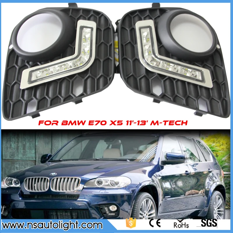 

One Set LED DRL Daytime Running Light for BMW X5 E70 LED DRL FOG Light