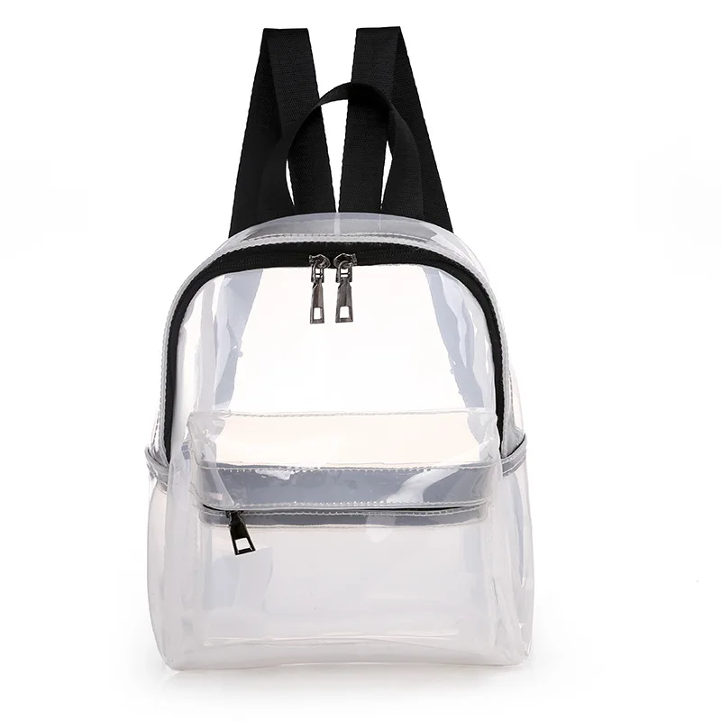 

Miyahouse Hot Sale Transparent Backpack For Female Candy Color Clear Jelly Bag Small PVC School Bag Lady sac transparent