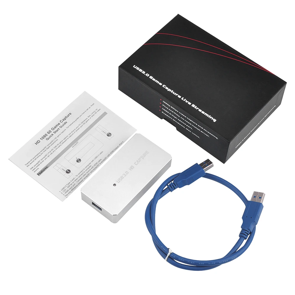 EZCAP 287P USB 3 0 HD видео игра записывающее устройство 1080P потоковое конвертер Plug and Play