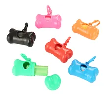 ペット犬のゴミ袋犬の廃棄物船尾バッグ収納ボックスクリーニング用品骨ゴミ袋セット (1 ごみ袋 + 1 収納ボックス) # Z(China)