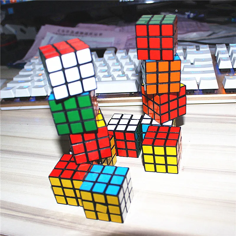 3x3x3 см скорость магические кубики Головоломка Куб наклейка взрослые Развивающие