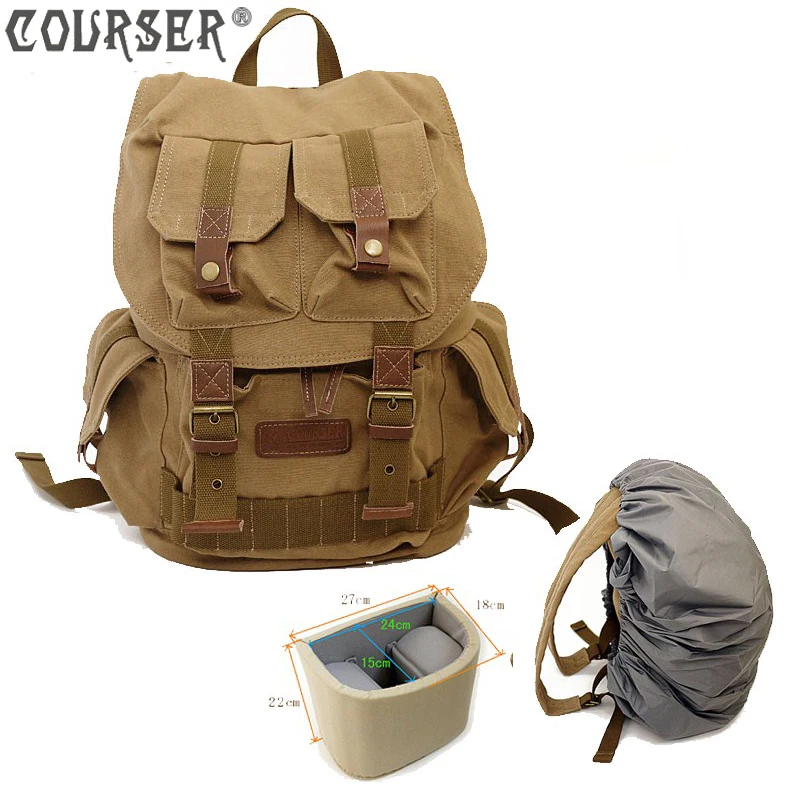 

Camera Backpacks Canvas Waterproof Camera bag digital bags large capacity free shipping PACPF2001