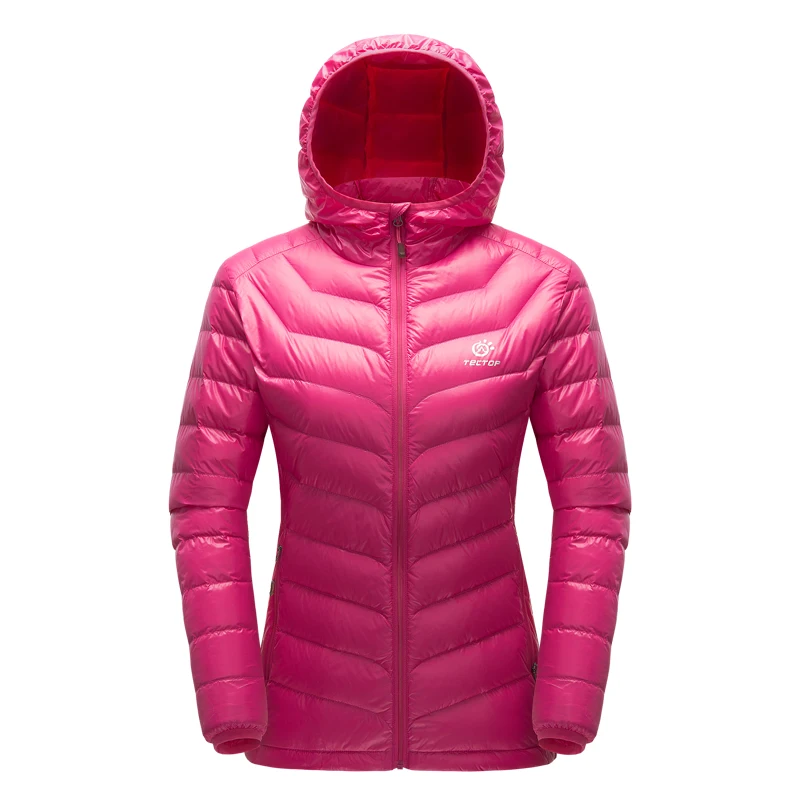 Light Sports Jacket Women Tactical Slim Fit Ultra Light Down Jacket Winter Sports Jacket Ultralight Outdoormen Camping Coat - Цвет: w rose