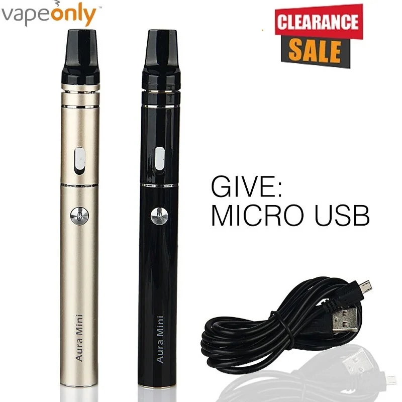 

Clearance! VapeOnly Aura Mini Kit 1450mAh Battery & 2ml Tank Electronice Cigarette Vape Pen Kit Vaporizer Vs Stick V8 / Pen 22