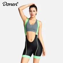 DONEN велосипедные нагрудники, шорты для горного велосипеда, дышащие женские велосипедные гелевые мягкие колготки, Триатлон, женские профессиональные велосипедные штаны