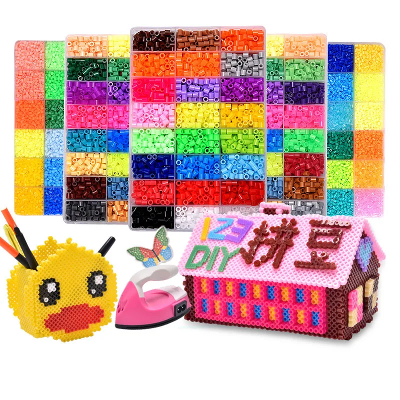 

24 Colors Water Spray 3D Magic Aqua hama Beads DIY Kit DIY handmaking For Children