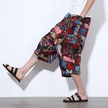 Влюбленные пары мужские летние шорты льняные с принтом праздничные шорты пляжные шорты купальник для спа пляжные шорты для серфинга одежда для отдыха