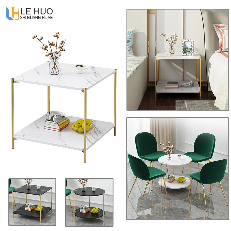 الرخام الملمس الخشب طبقة مزدوجة طاولة القهوة غرفة المعيشة أريكة طاولة جانبية صغيرة طاولة طعام صغيرة نهاية الجدول الأثاث المنزلي الرخام الملمس الخشب طبقة مزدوجة طاولة القهوة غرفة المعيشة أريكة طاولة جانبية صغيرة طاولة طعام صغيرة نهاية الجدول الأثاث المنزلي