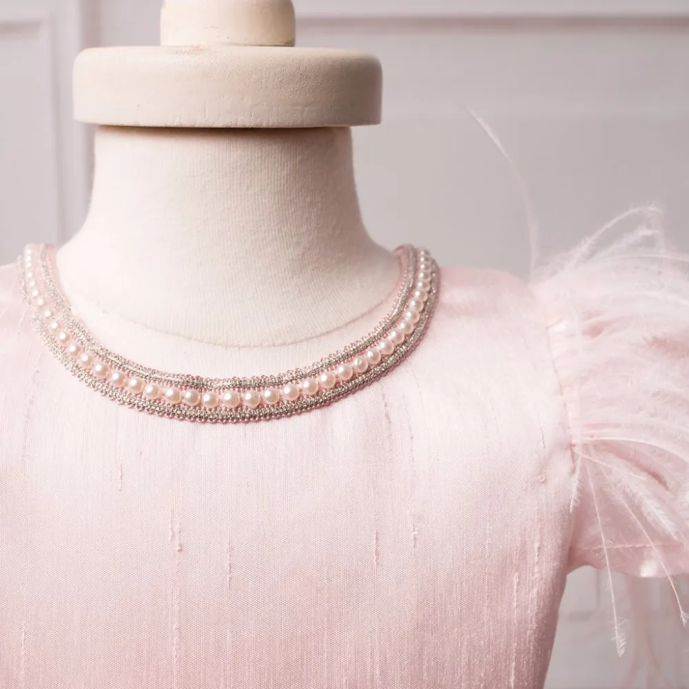 Новинка; ярко-Розовое перо; бальное платье; платье с цветочным узором для девочек; платья для первого причастия для девочек; vestidos de comunion; платья принцессы