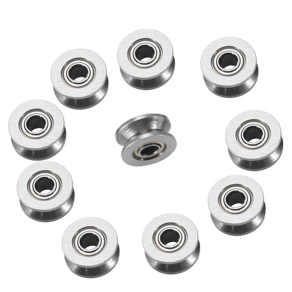 10pcs 13mm*6mm Mini Ball Bearing V624ZZ V Groove Bearing Carbon Steel