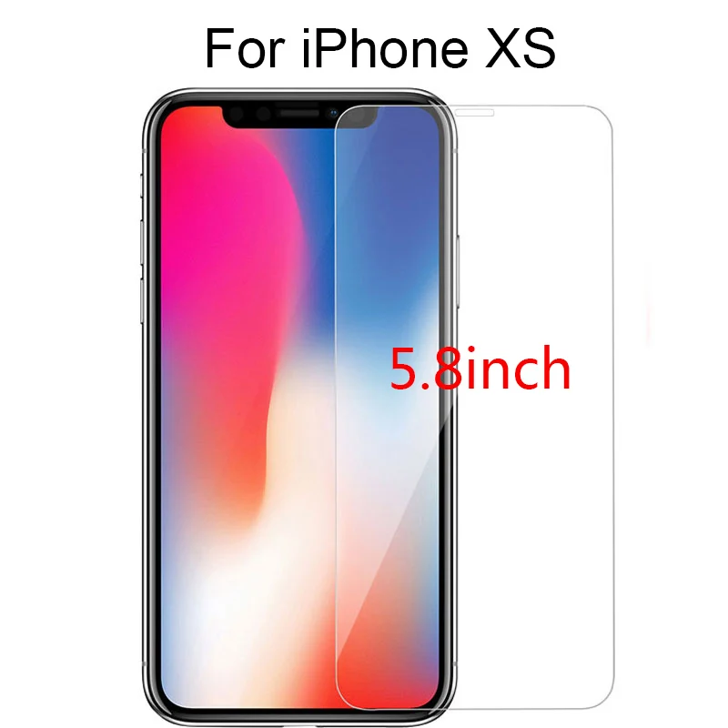 Nicotd For iPhone XS Max X PLUS XR 6.1 5.8 6.5 inch 2018 Tempered Glass For iPhone XS 7 plus 8 6 6s SE 5S 5 4 Screen Protective (5)