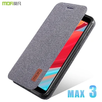 

For Xiaomi Mi Max 3 case cover MOFI Mi Max 3 Fabric Flip Case for xiaomi mi max 3 Pro Soft Silicone back case Full Cover Case