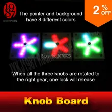 Ручка доска реквизит для уединения в комнате игра реквизит регулировочная ручка головоломки устройства для правильной передачи, чтобы разблокировать замок и получить Потайная комната