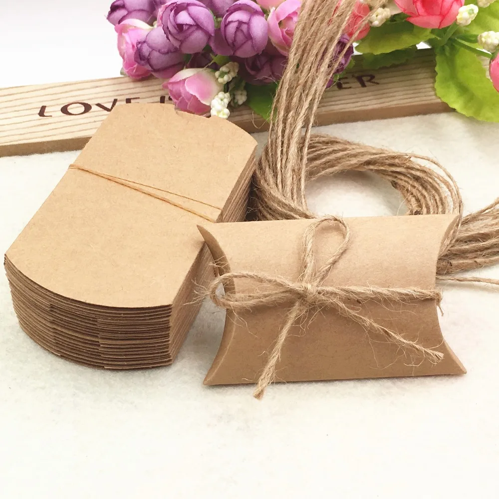 Mini Caixa De Papel Kraft Retr Com 100 Espa os Caixas Diy Para 