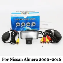 Автомобильная Камера Заднего вида Для Nissan Almera 2000 ~ 2016/RCA Кабель aux или Беспроводной/HD Широкоугольный Объектив CCD Ночного Видения Резервную Камеру