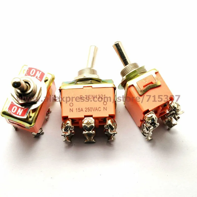 E-TEN1321 on off 6pins 15A 250V