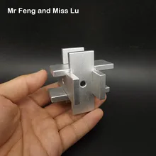 Коллекция серебро чистый алюминиевый сплав металлическая модель 3D решение Развивающая игра игрушки ребенок