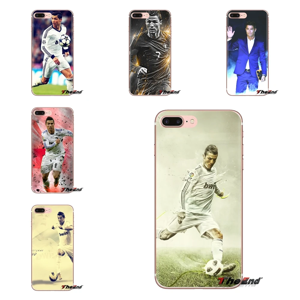 

For Samsung Galaxy A3 A5 A7 A9 A8 Star A6 Plus 2018 2015 2016 2017 Transparent Soft Shell Covers Cristiano Ronaldo