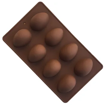 

Silicone 8 egg shaped chocolate mold, Easter eggs, ice molds, DIY baking tools