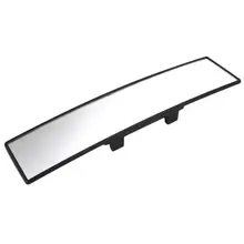 Vehemo 300mm Curve Convex Auto Car Interior Clip On Panoramic Rear View Mirror