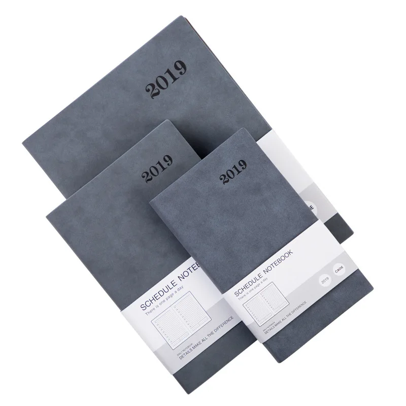 

2019 Agenda, Efficiency Manual, Fashion, Simple Business Office Stationery, Notebook, Soft Side,