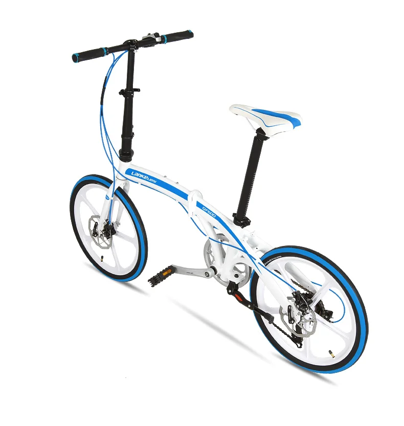 Perfect 7 Speeds Road Bike, 20 Inches Folding Bike, City Bike, Aluminum Alloy Frame, BMX, Double Disc Brakes 44