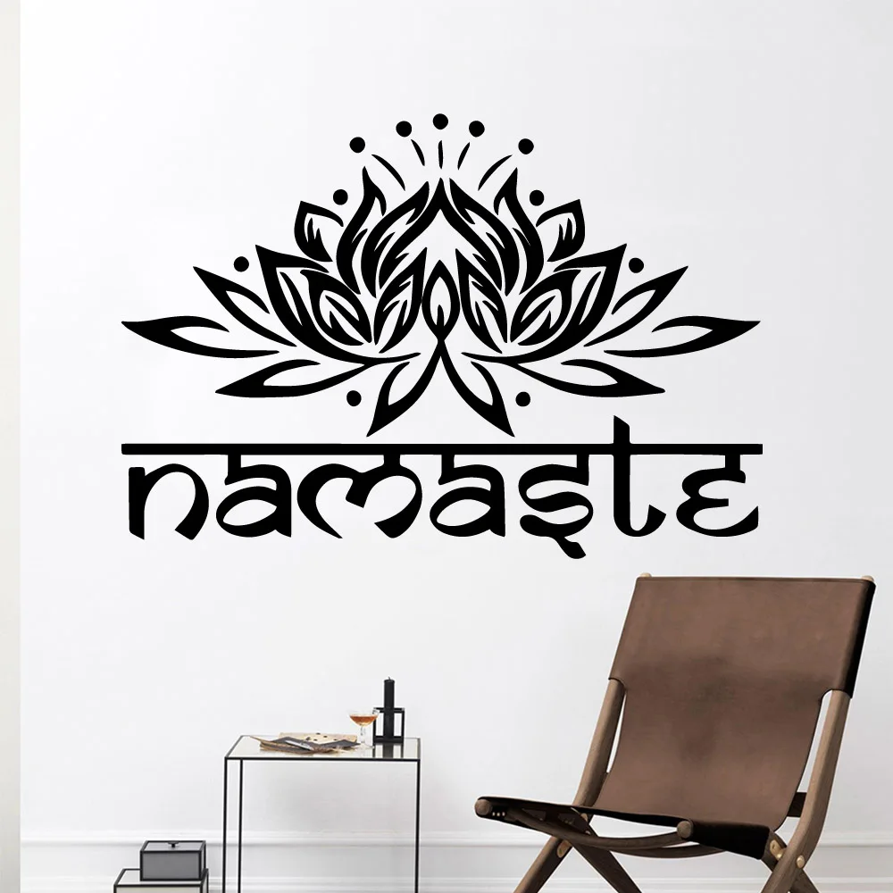 

Pretty Namaste Vinyl Wall Sticker Home Decor Stikers Living Room Children Room Wall Decoration Bedroom Decor Muursticker