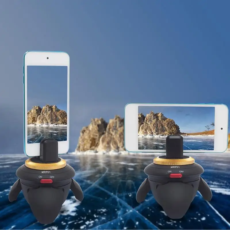 Мини Bluetooth пульт дистанционного управления электрическая панорамная головка 360 Вращение покадровая головка штатива для GoPro экшн-камеры селфи палка