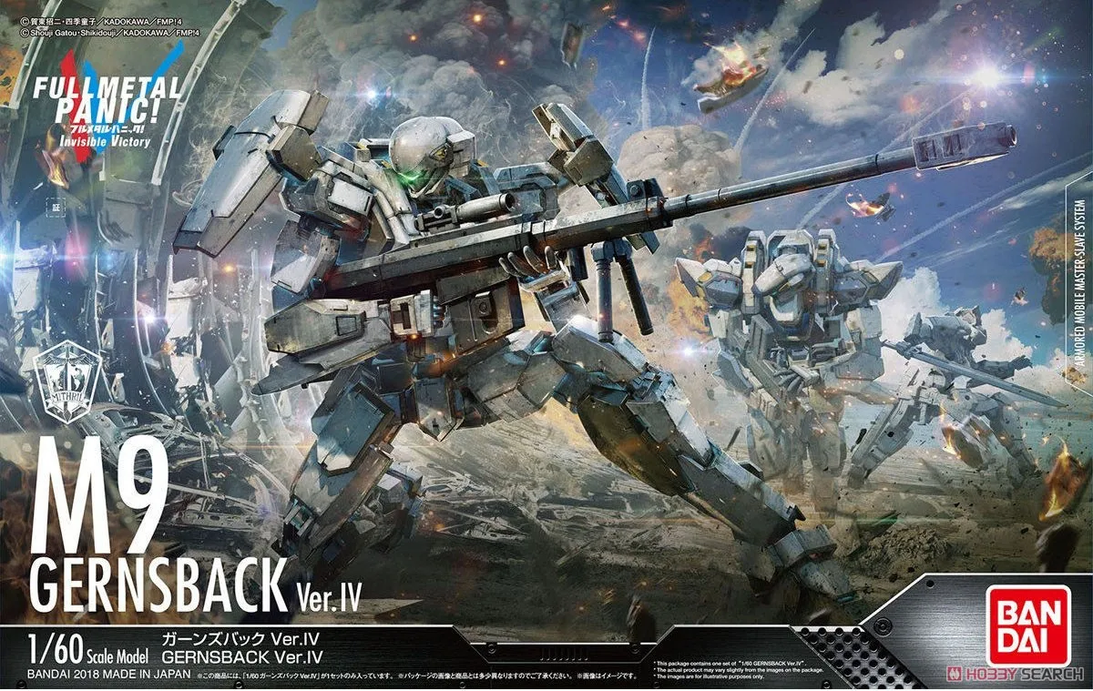 

Bandai Genuine Invisible Victory 1/60 FULL METAL PANIC M9 GERNSBACK VER IV Assemble Model Kits Action Figures Plastic Model Toys