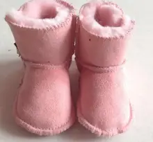 2016 Warm Pink Winter Boot Baby Girl Newborn Shoes Baby Moccasins With Fur Soft Soled Baby Shoes Newborn Baby Kids Boys Booties