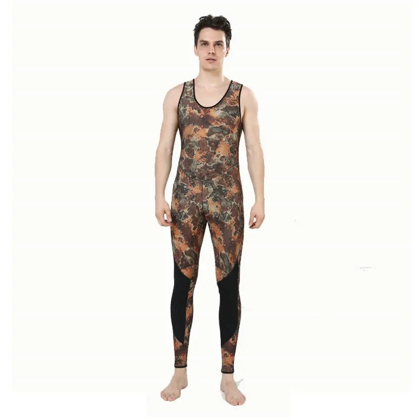Top quality new 7mm CR neoprene diving suit camo spearfishing wetsuit (9)