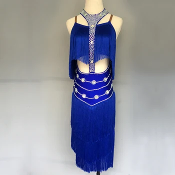 

Custom children's Latin dance performance Latin dance competition suit Latin dance performance dress Latin Dance dress woman