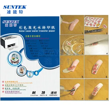 

10sheets A4 Laser decal paper water slide decal paper transparent water transfer paper laser waterglijbaan decalpapier
