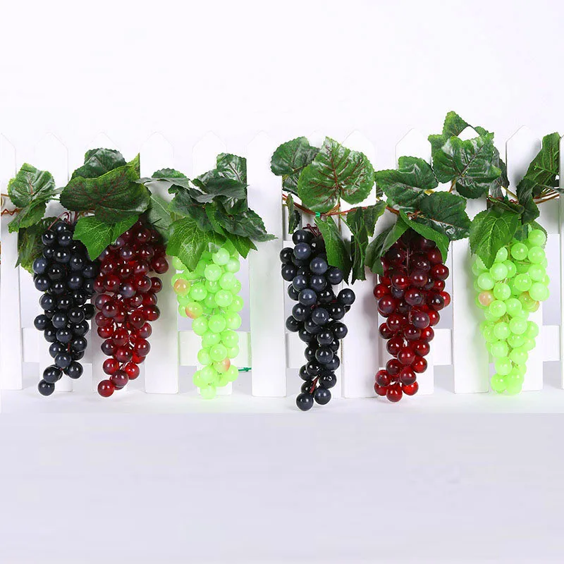 Artificial Fruits 1 PCS Artificial Grape artificial Fruits Artificial Grapes Fake Fruit Christmas Home Wedding Party Decor