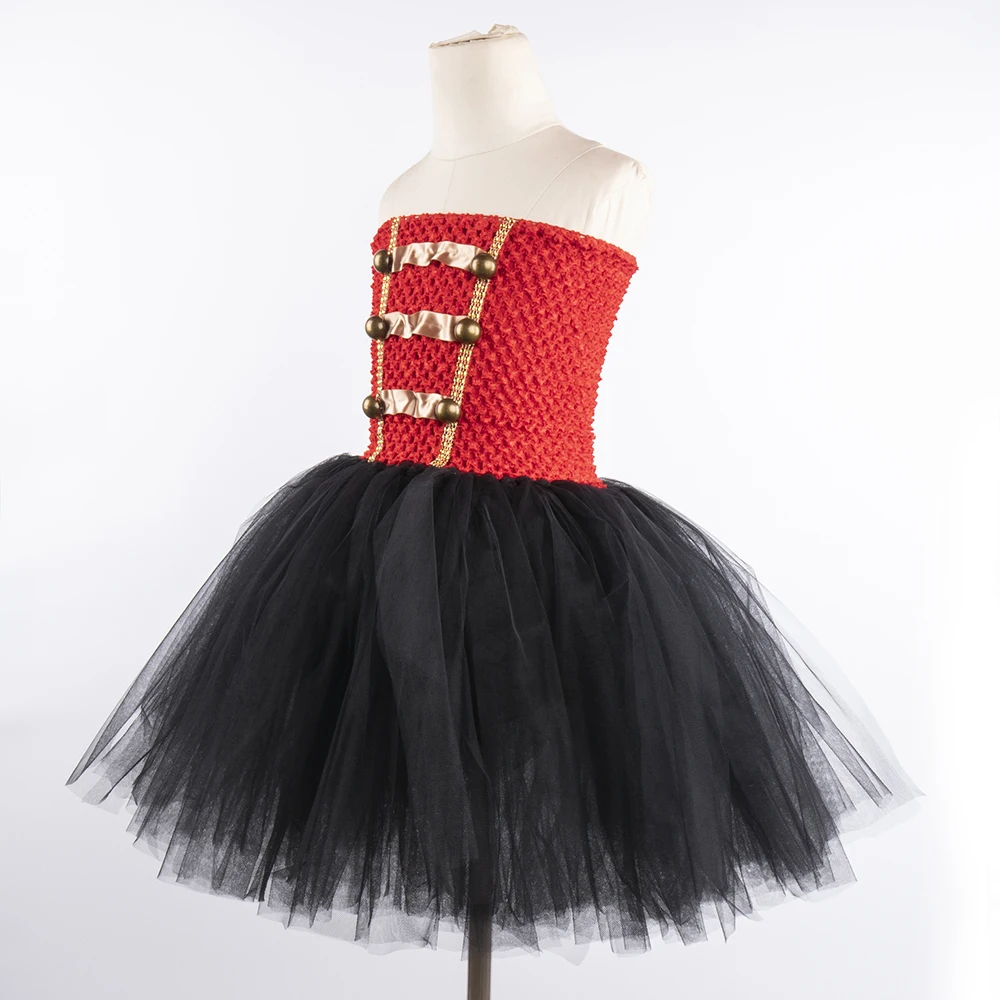 Christmas Party Nutcracker Cosplay Tutu Dress Set for Girls Kids Toy Soldier Halloween Holiday Dress Costume Girl Winter Clothes (4)