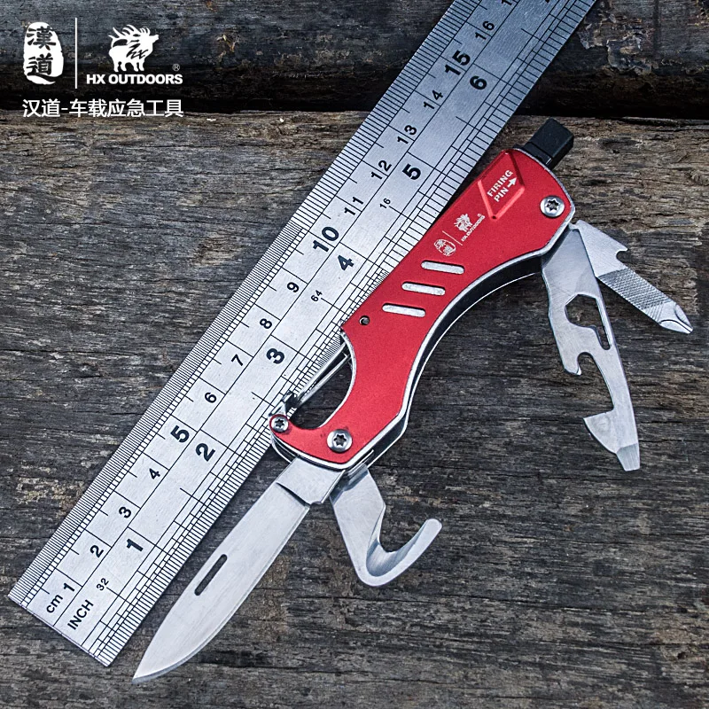 

HX OUTDOORS Car emergency tools, multi-function survival knife, outdoor folding survival knife, broken window tool knife