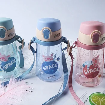 

Baby Cap With Double Handle taza Baby Kids feeding Trainning Feeding Safe Leakproof Cup Infant Water Bottle cups Random Color