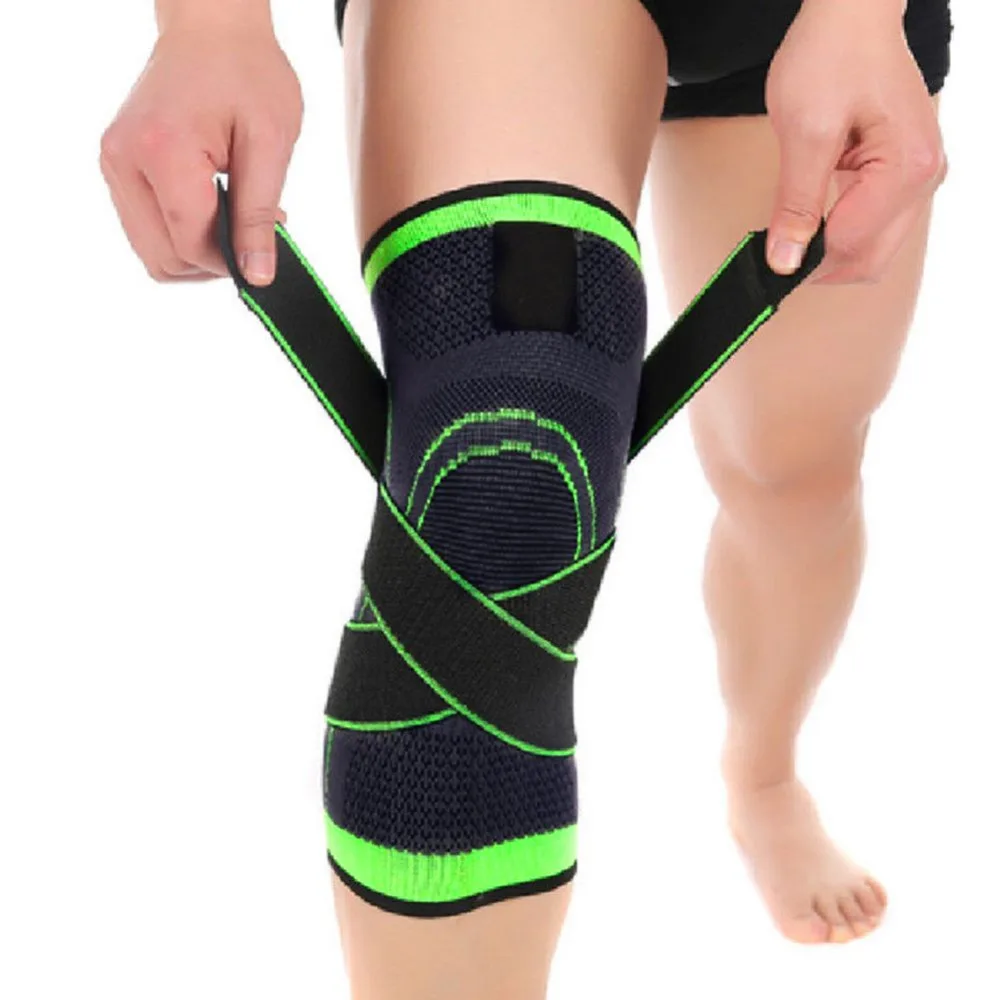 Sanheshun 3D Weaving Knee Protector Brace Socks Strap Breathable Knee