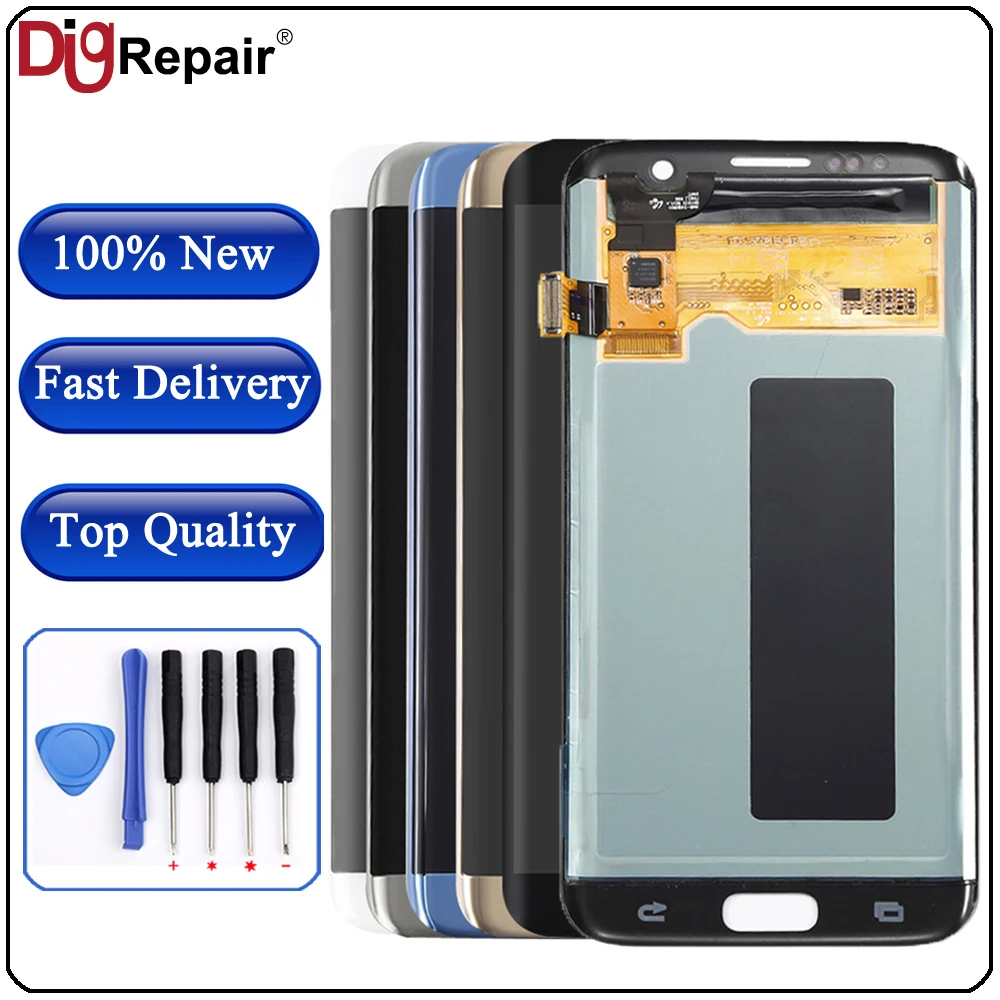 For SAMSUNG GALAXY S7 edge LCD Screen G935F G935T G935A G935FD Touch