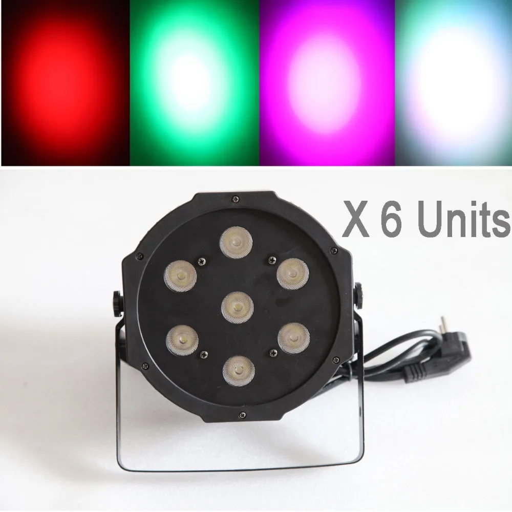 6 units 7x10W 3 in 1 70W Mini Par stage party RGB light DJ garden Iden lighting home effect | Лампы и освещение
