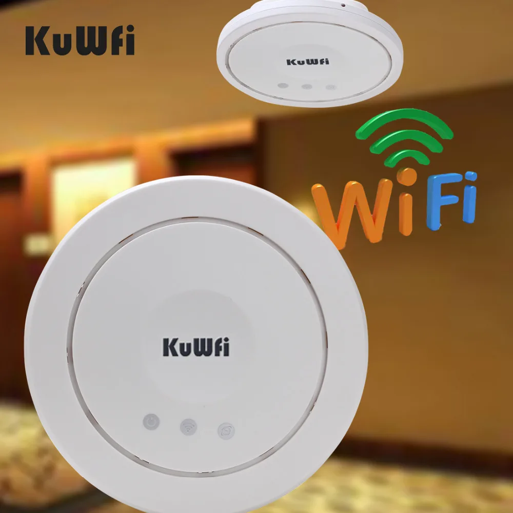 2.4Ghz 300Mbps High Power Wifi Router Indoor Ceiling AP Wifi Signal Booster WIFI Expander Wifi Repeater PoE Adater RJ45 port