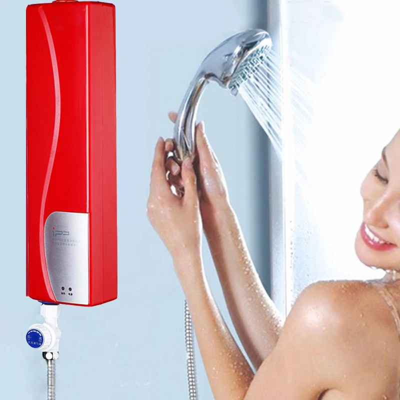 

Electric water heater Household Tankless Water Heater Instant Shower for Kitchen Bathroom Practical Double Shell Water Heating