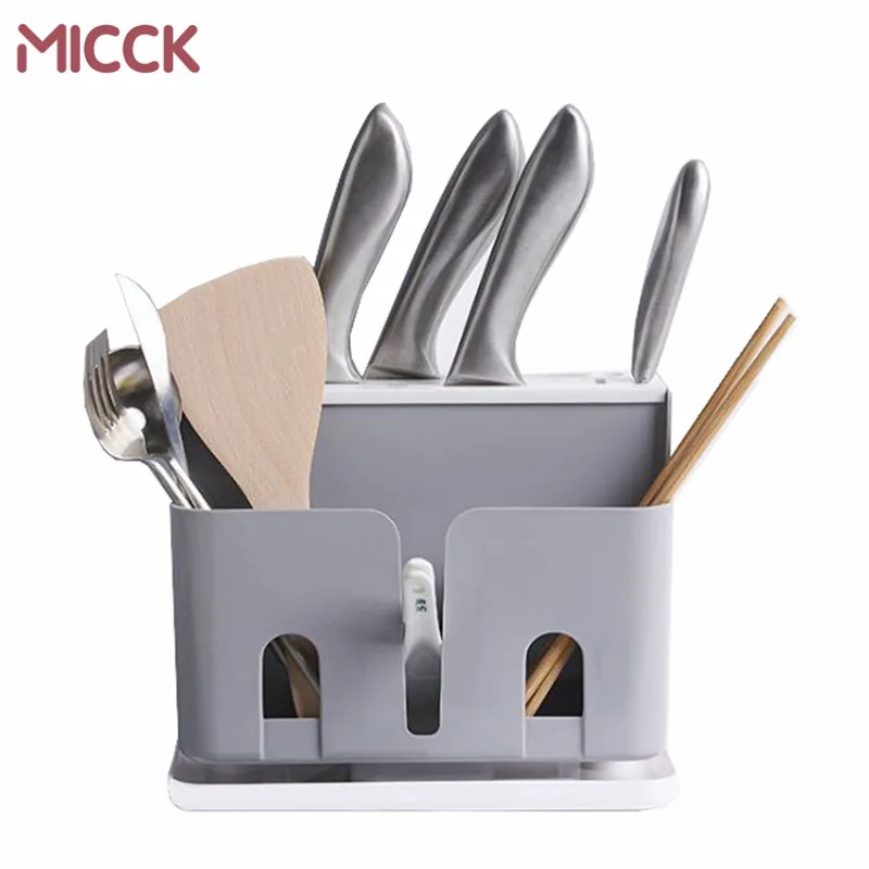 

2018 Kitchen Rack Multifunction Kitchen Knife Plastic Shelf Tool Shelf Storage Chopsticks Drain Rack Chopsticks Cage Cutlery